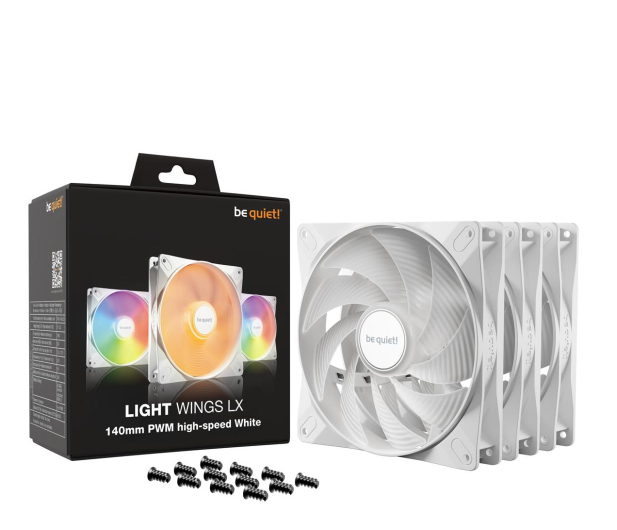 be quiet! Light Wings LX 140mm High-speed PWM White TriplePack 3x140mm - 1287577 - zdjęcie 3